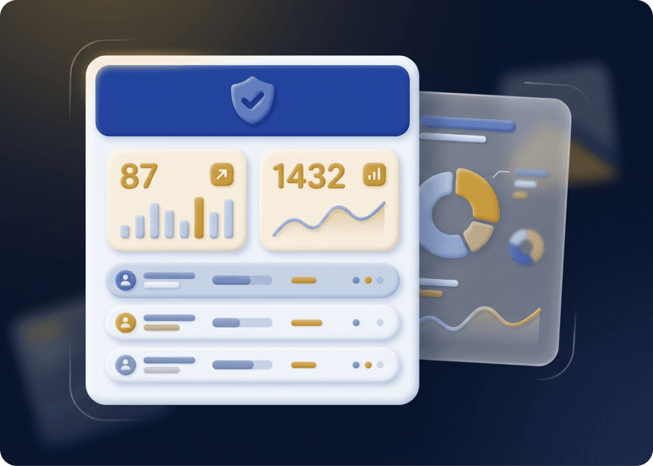 합격문 AI 코칭 리포트 대시보드 미리보기